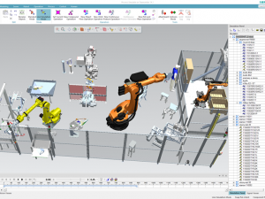 robotické pracoviště_proces simulate