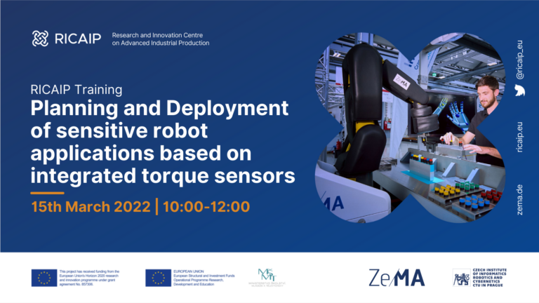 RICAIP Training: Planning & Deployment of Sensitive Robot Applications Based on Integrated Torque Sensors