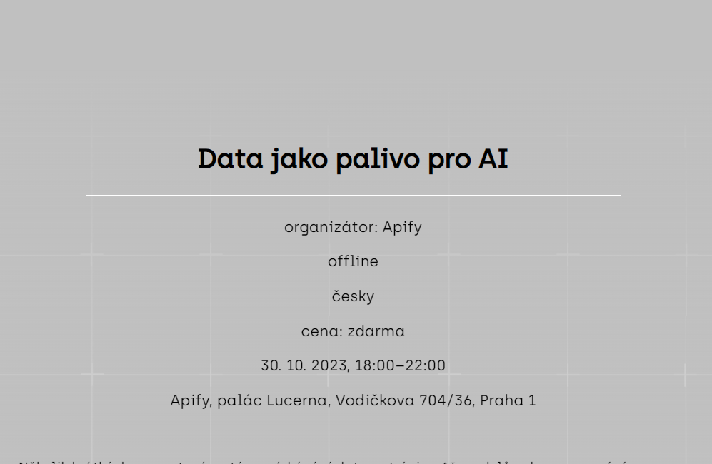 Dny AI - přednáška Jana Šedivého "Konverzace jako palivo pro mozek"