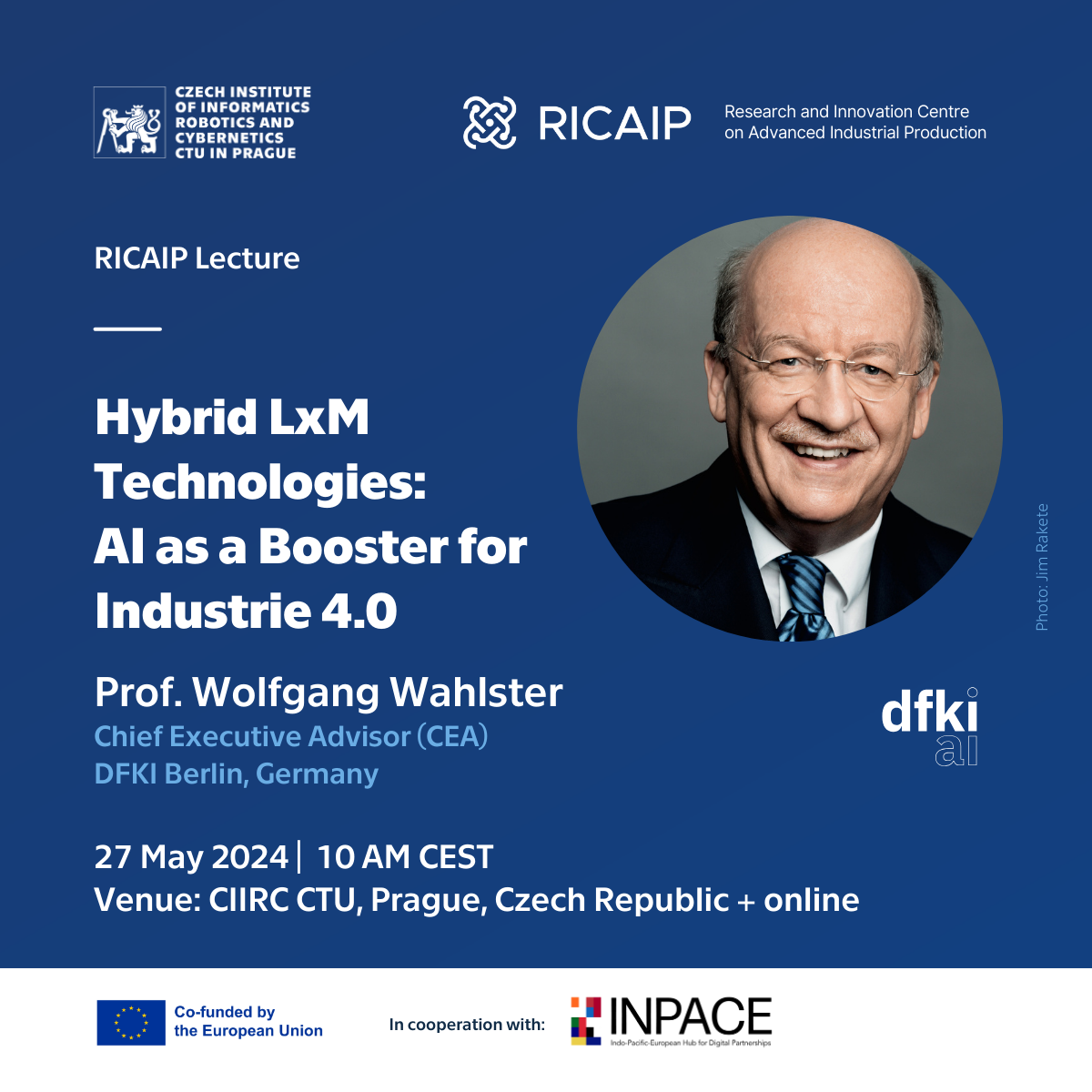Prof. Wolfgang Wahlster - lecture - Hybrid LxM Technologies: AI as a Booster for Industrie 4.0