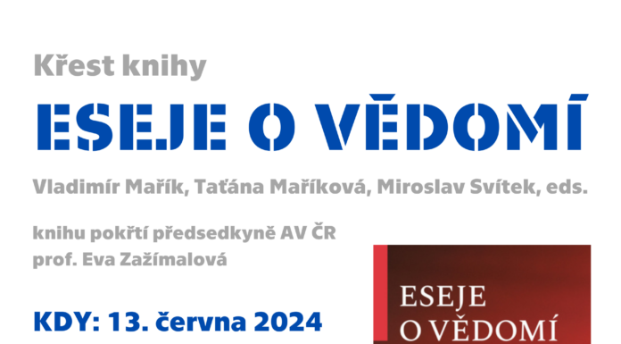 Book launch "ESEJE O VĚDOMÍ (směrem k umělé inteligenci)" by Vladimír Mařík, Taťána Maříková, Miroslav Svítek and eds.