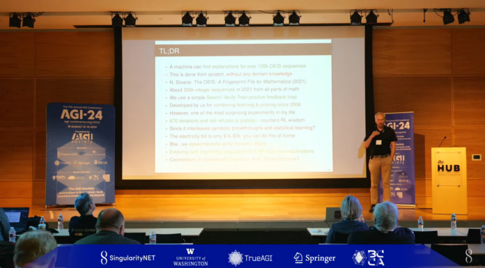 Thibault Gauthier and Josef Urban at AGI 2024 conference in Seattle