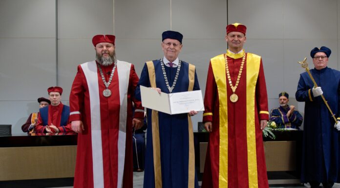 Professor Vladimír Kučera Awarded Honorary Doctorate by Tomas Bata University in Zlín