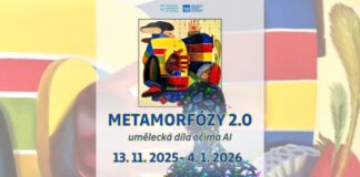 Pozvánka na výstavu Metamorfózy umění 2.0 – dialog malby a umělé inteligence na CIIRC